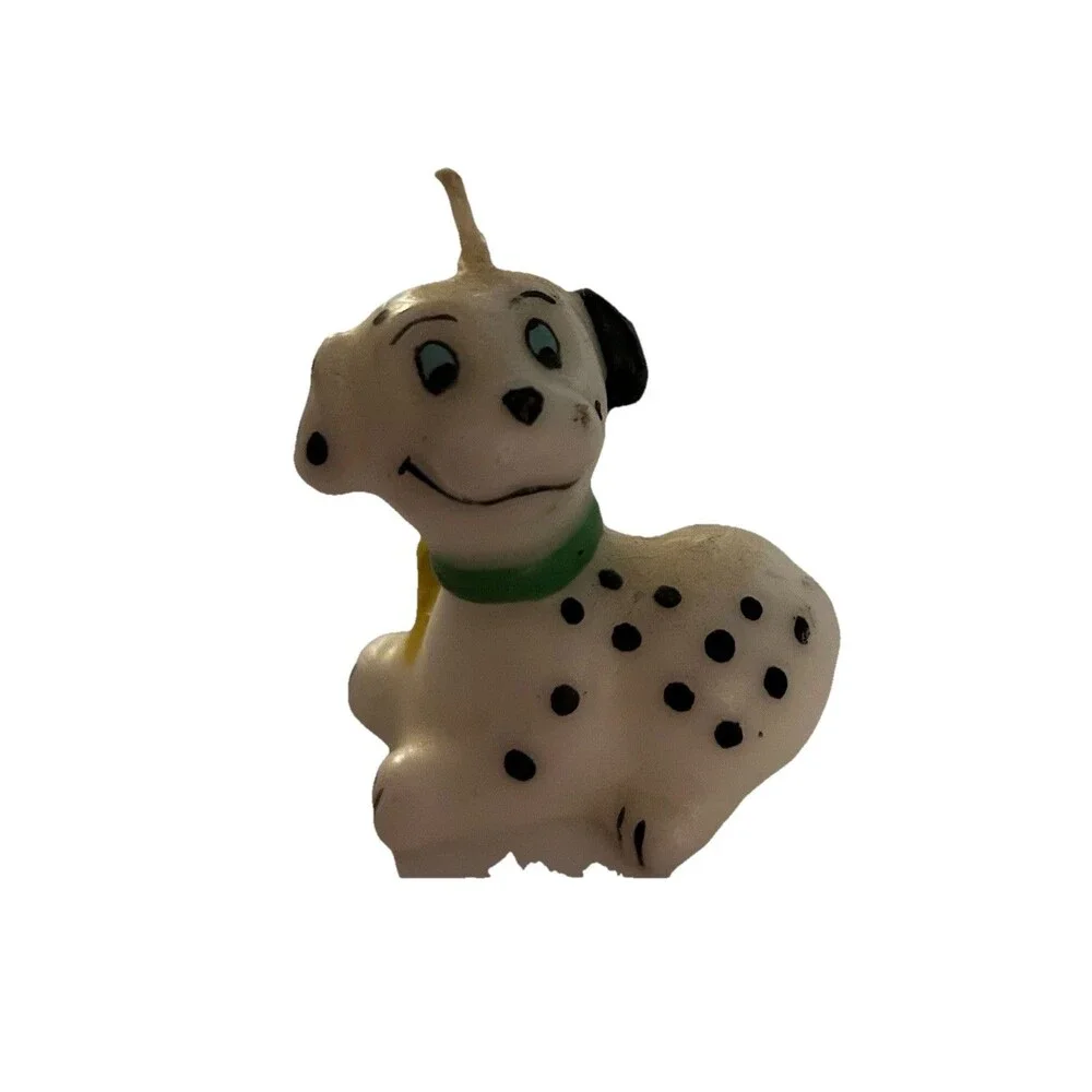 Dalmation Puppy Candles Cake Decor Dalmation Dog Set of 4